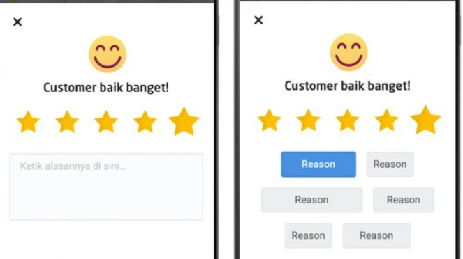 Cara Melihat Rating Customer Gojek